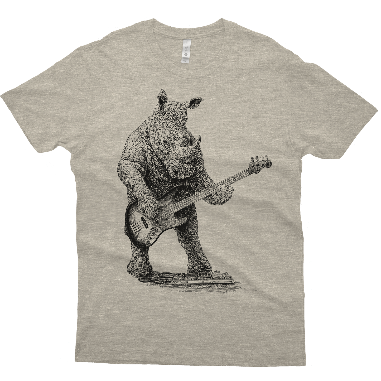 Rhinoceros Playing Bass Guitar Shirt