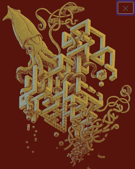 "The Impossible Squid" Digital Print