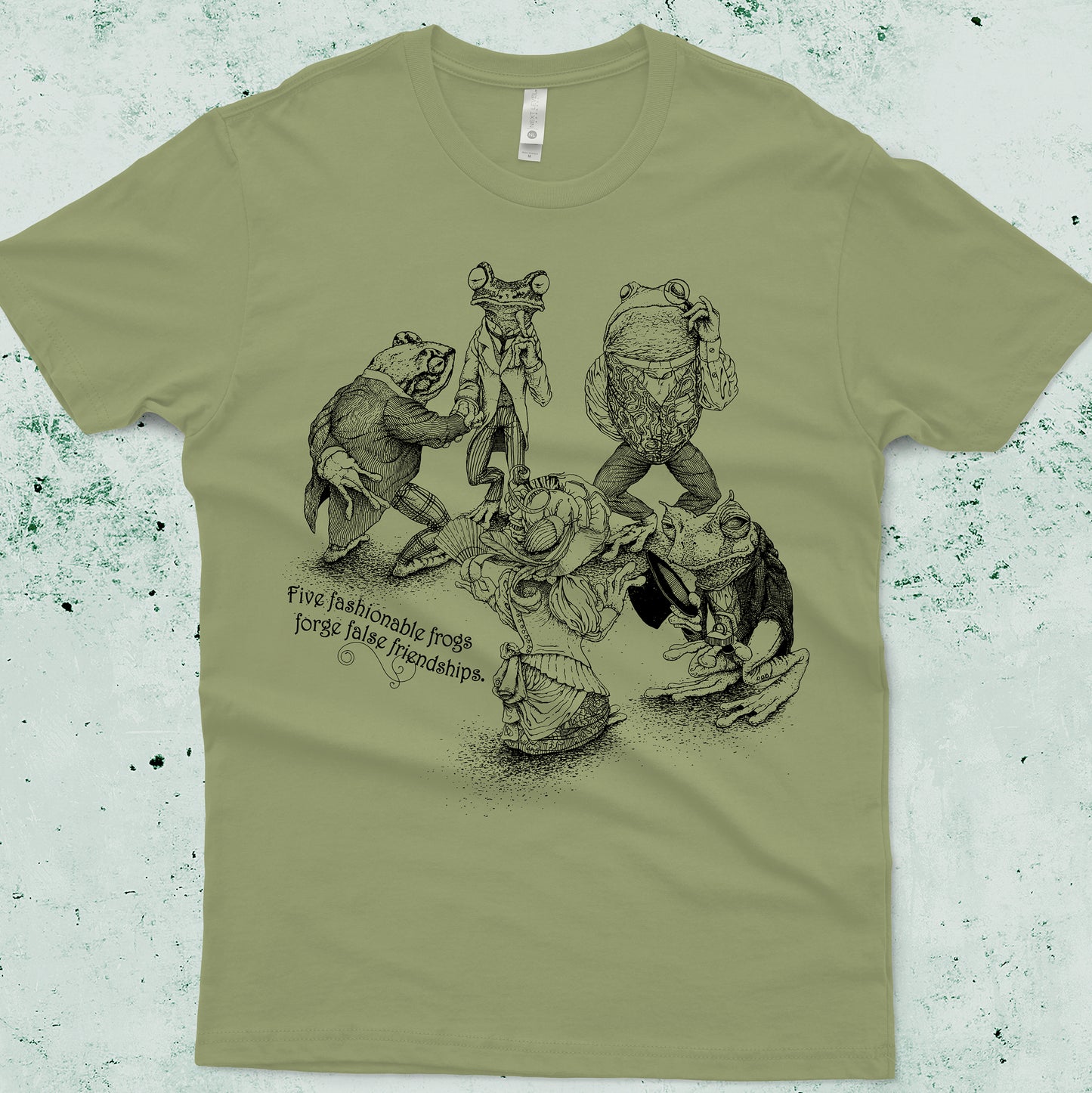 Five Fashionable Frogs Forge False Friendships Shirt