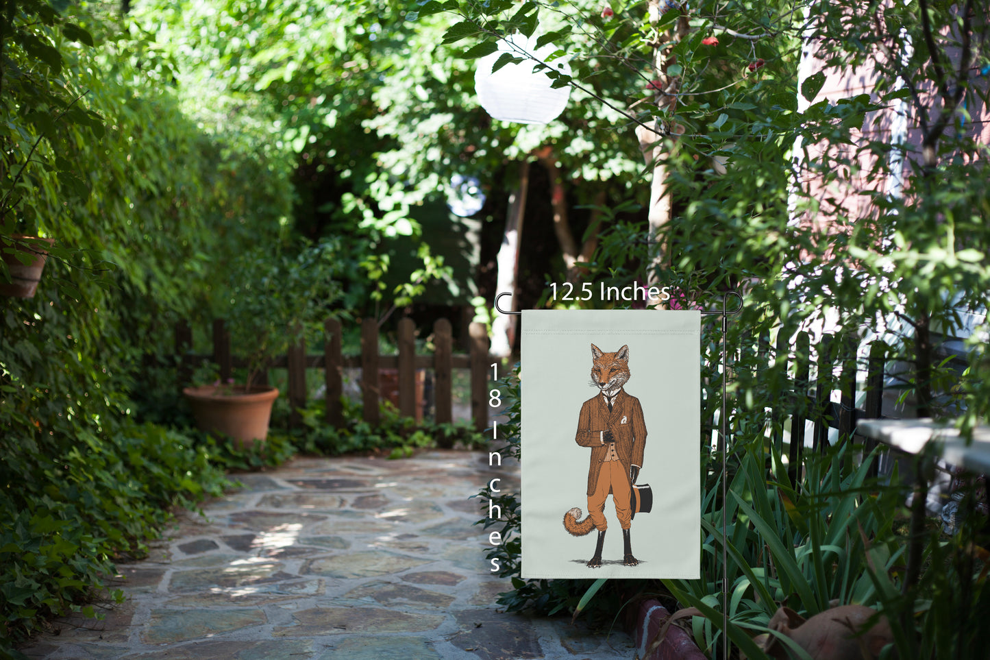 Dapper Fox Yard Flag