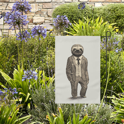 Stylish Sloth Garden Flag