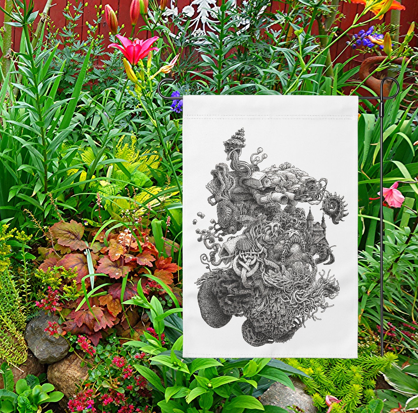 Tide Pool Life Yard Flag