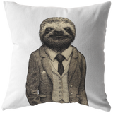 Stylish Sloth Throw Pillow