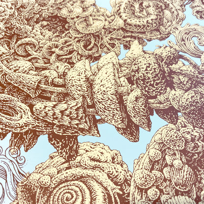 "Mushroom Menagerie" Screen Print or Original Ink Drawing