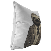 Stylish Sloth Throw Pillow