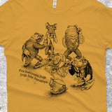 Five Fashionable Frogs Forge False Friendships Shirt