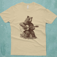 "Bear Guitar" Screen Print or Original Ink Drawing