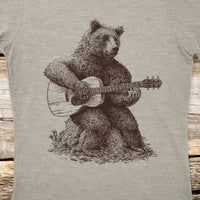 "Bear Guitar" Screen Print or Original Ink Drawing