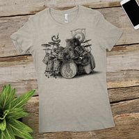 Octopus Playing Drums Shirt - Graphic Tee Octopus Drummer - Octopus T-Shirt