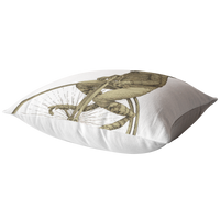 Penny Farthing Frog Pillow